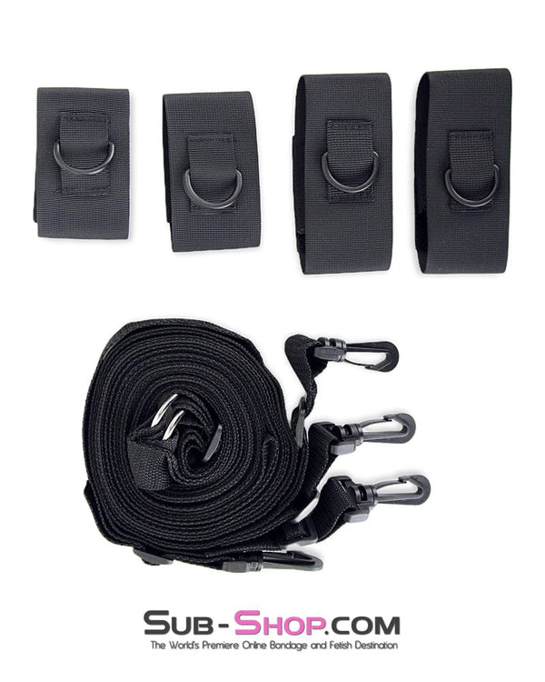 Restraints 9993M      Tie Me Up, Tie Me Down BedBound SecureFit BDSM Restraint System