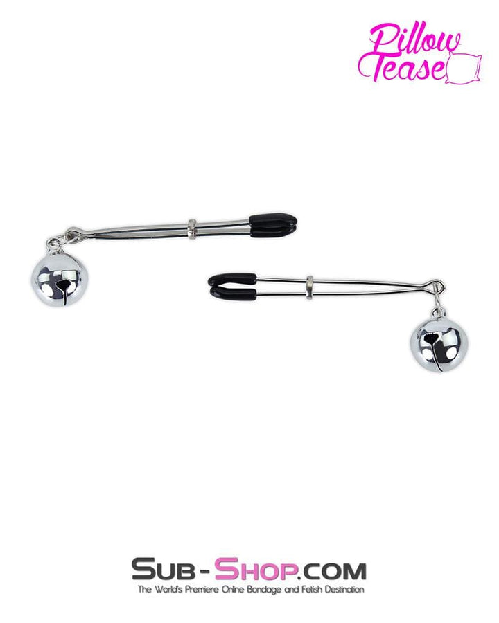 Sissy 0174MQ-SIS      Sissy Boi Bondage Forced Feminization Pretty Belle of the Cock and Balls Tweezer Clamps with Jingle Bells
