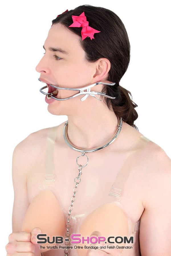 Sissy 0485ZT-SIS      Jennings Mouth Spreader Sissy Maid Medical Fetish Sissy Slave Mouth Gag