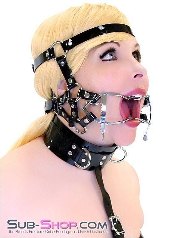 Sissy 0587A-SIS      Wide Open Pretty Sissy Boi Trainer Style Adjustable Mouth Spreader Fetish Services Gag