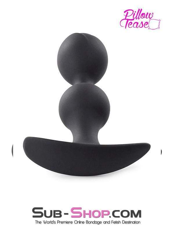 Sissy 0783M-SIS      Sissy Submissive Double Bulb Black Silicone Anal Plug