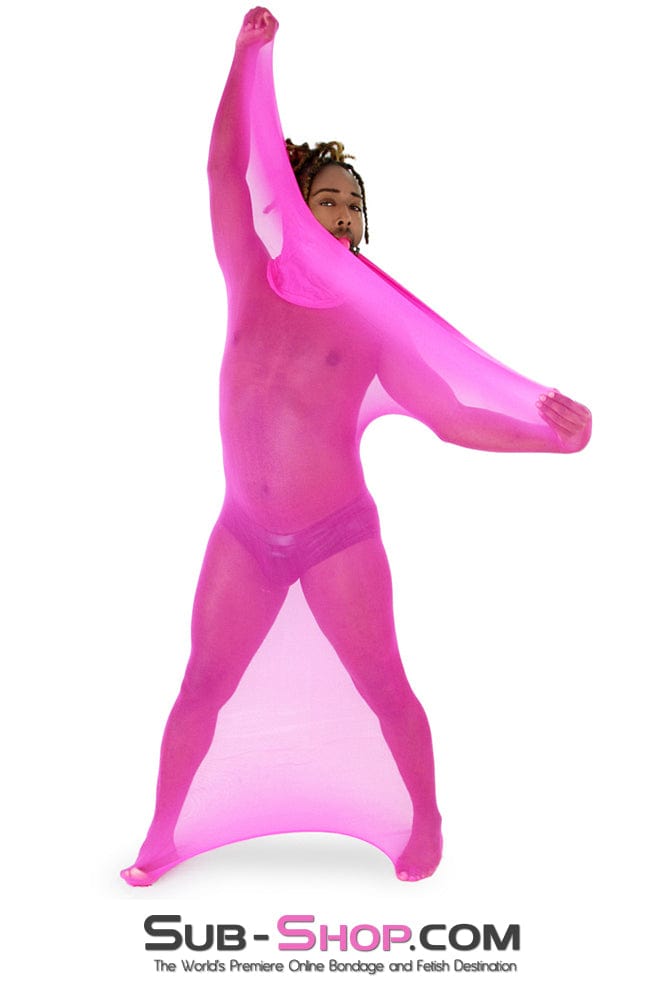 Sissy 1517DL-SIS      Sheer Encasement Sissy Pink Silk Full Body Sack