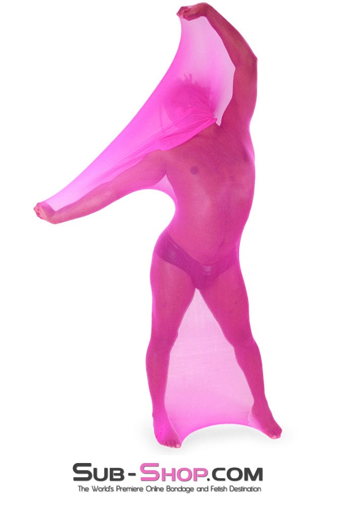Sissy 1517DL-SIS      Sheer Encasement Sissy Pink Silk Full Body Sack