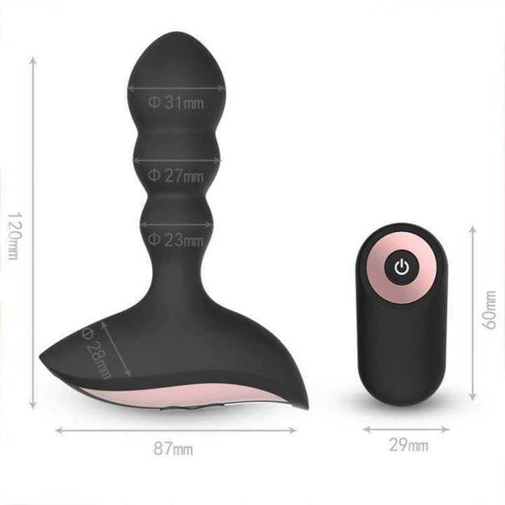Sissy 1594M-SIS      Sissy Maid Rechargeable Remote Control 10 Function Waterproof Vibrating Wireless Silicone Anal Plug