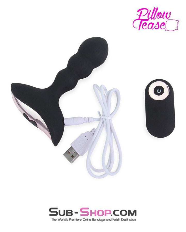 Sissy 1594M-SIS      Sissy Maid Rechargeable Remote Control 10 Function Waterproof Vibrating Wireless Silicone Anal Plug