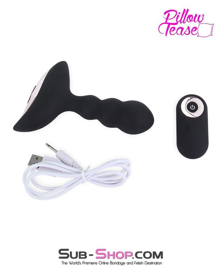 Sissy 1594M-SIS      Sissy Maid Rechargeable Remote Control 10 Function Waterproof Vibrating Wireless Silicone Anal Plug