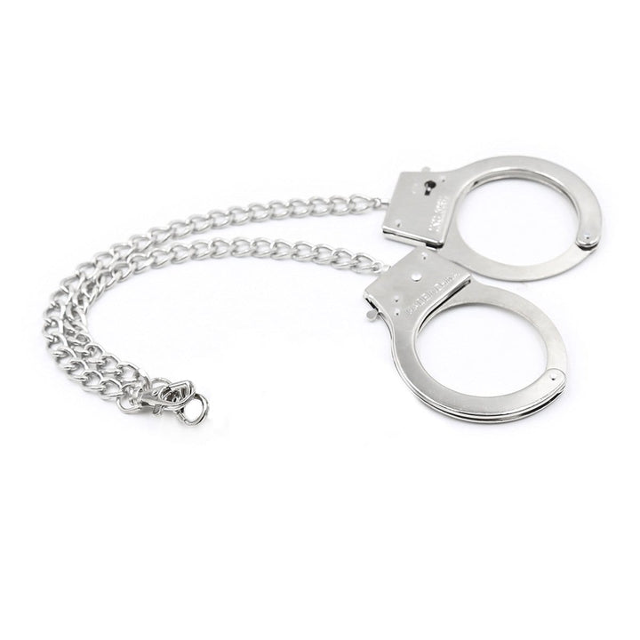 Sissy 1714MQ-SIS      Handcuffs Attached to Crystal Base Butt Plug Set