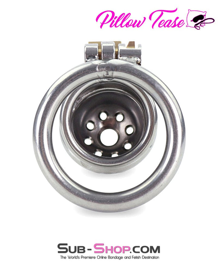Sissy 1875AR-SIS      Sissy Cock Torment Locking Steel Chastity Cock Cage
