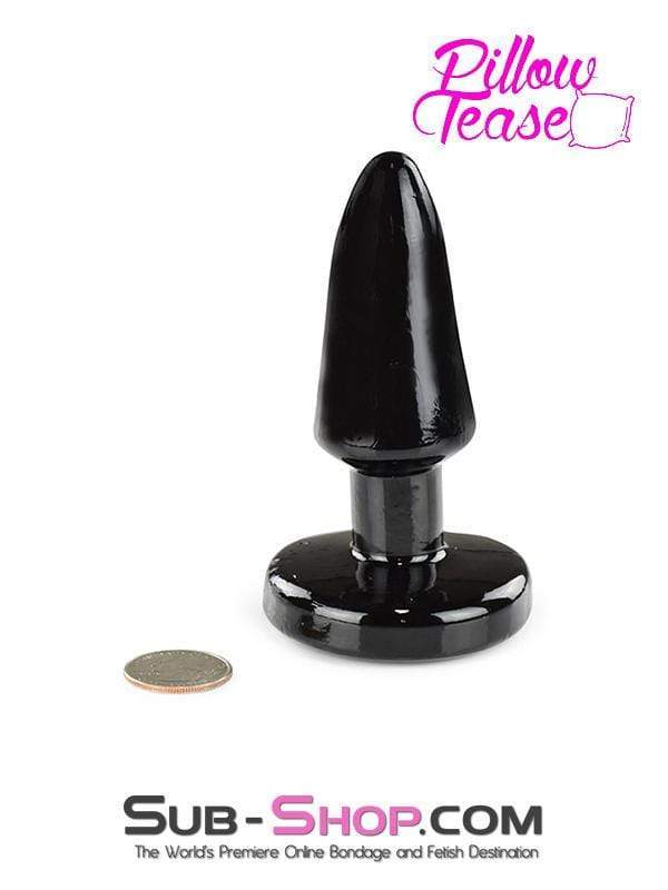 Sissy 1881DL-SIS      Black 4" Anal Sissy Trainer Plug
