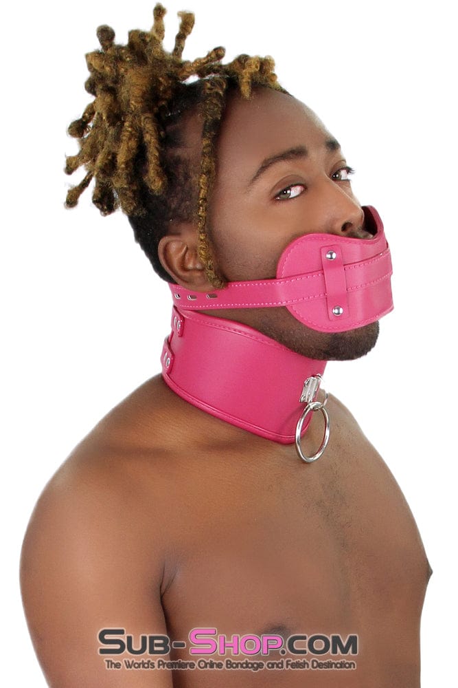 Sissy 2300M-SIS      BDSM Mistress Pretty Sissy Boi's Head Games 3" Locking Penis Panel Gag