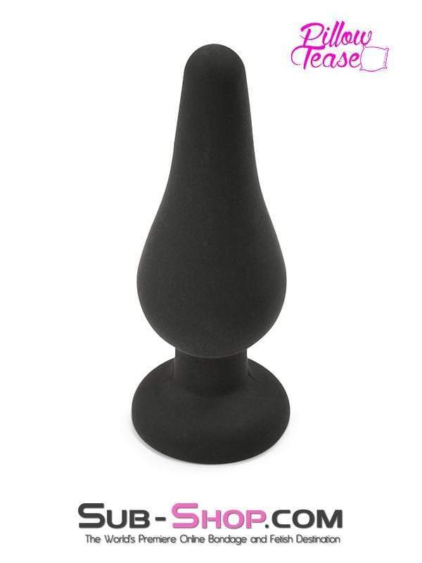 Sissy 2357M-SIS      Sissy Maid Medium Black Silicone Flare Anal Plug