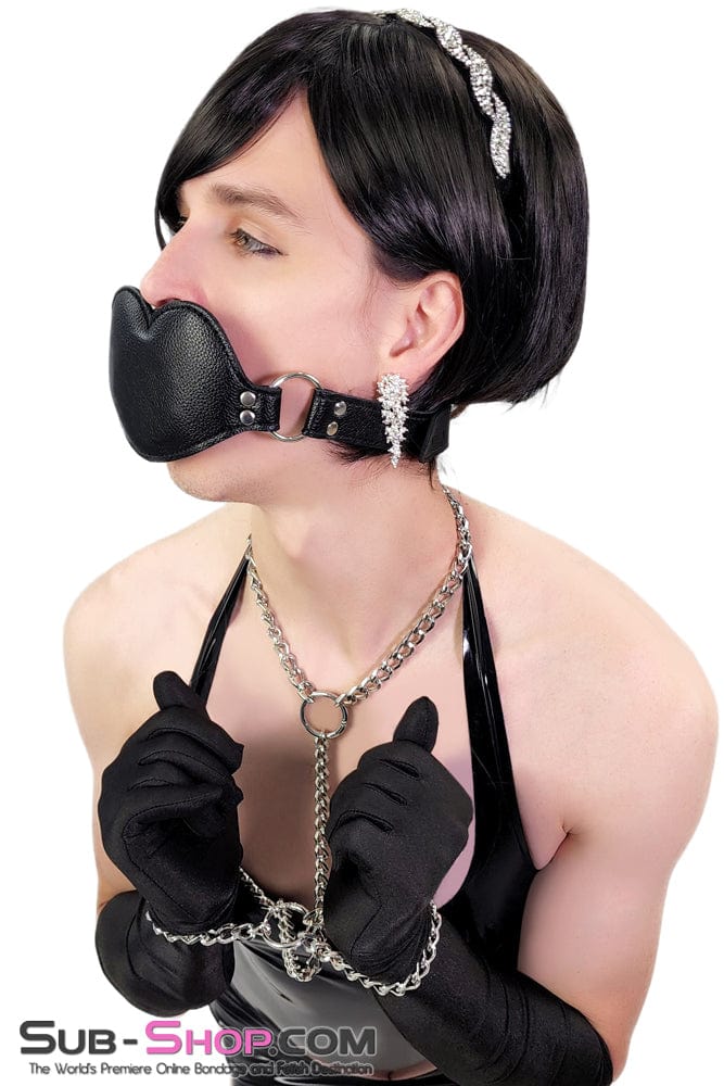 Sissy 2416M-SIS	Addick-tive Black Padded Panel Sissy Mistress Slave Penis Gag