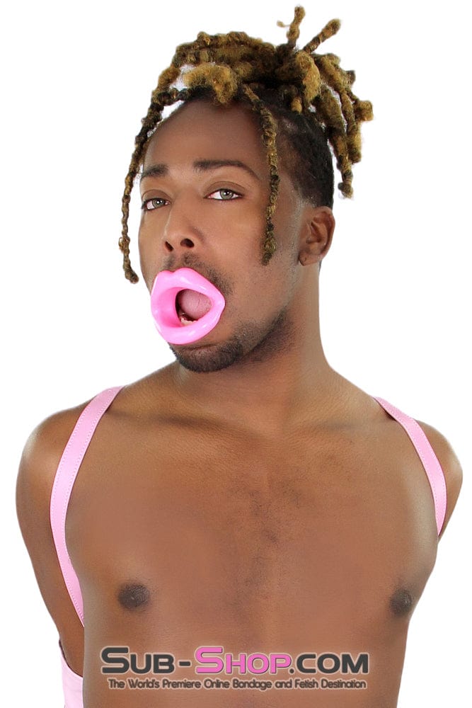 Sissy 2420DL-SIS      Pretty Sissy Pinky Rubber Sex Doll Lips Open Sissy Fetish Services Mouth Gag