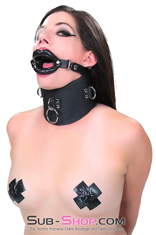 Sissy 2438M-SIS      Sissy Boi Bondage Rag Doll Black Female Led Relationship Sex Lips Strapped Open Mouth Gag