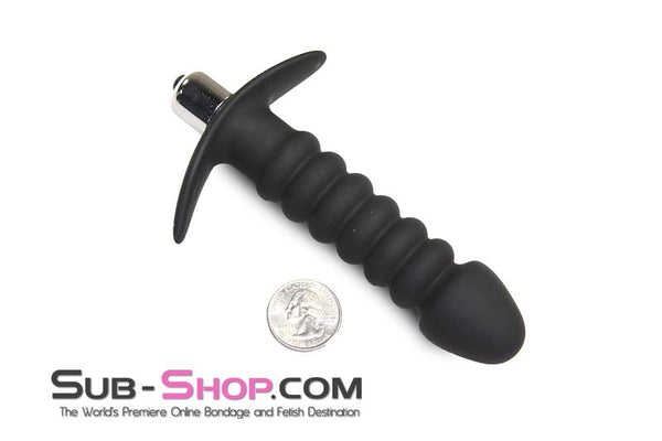 Sissy 2517M-SIS      Ridged Sissy Vibrating Silicone Anal Dildo