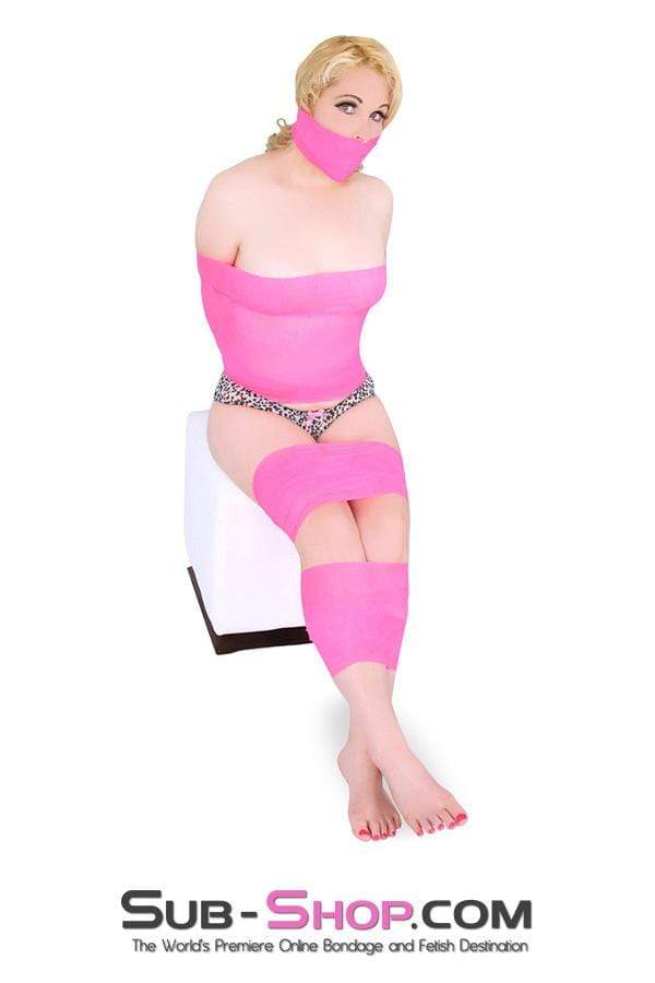Sissy 5748A-SIS      Pretty Sissy Pink Wrap-Sure Self Adhesive Bondage and Sissy Training Gag Wrap