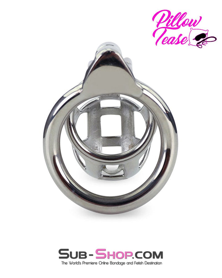 Sissy 7338AR-SIS      Steel Teasing Sissy Cock Cage Chastity with Screw