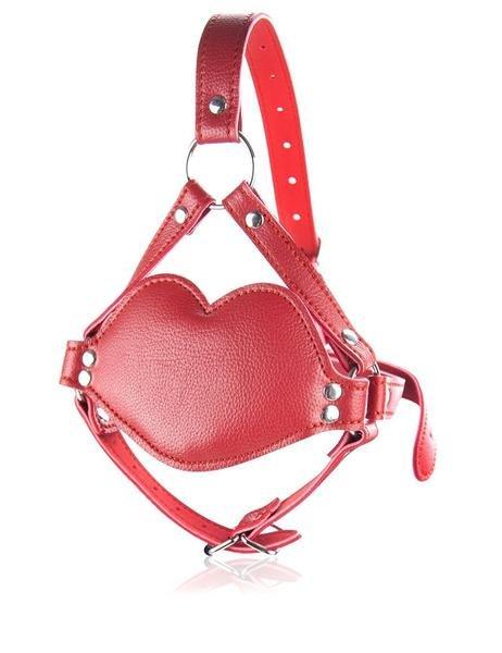 Sissy 7935DL-SIS      Red Lips Blow Job Trainer Thick Sissy Slave Penis Gag Dungeon Mistress Trainer