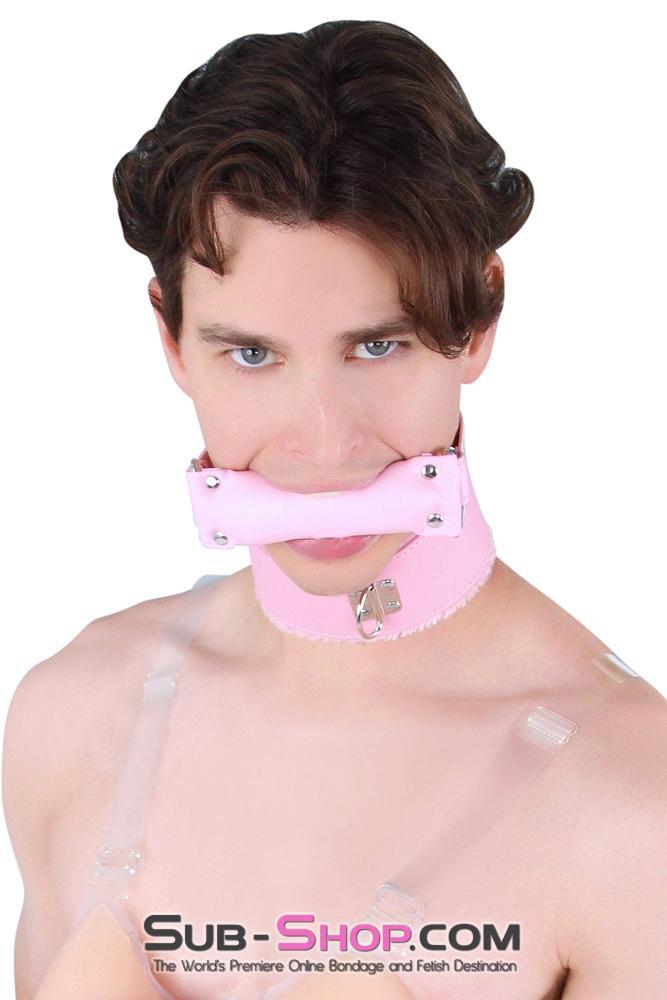 Sissy 8956DL-SIS      Sissy Slave Harlot Sissy Hypnosis Stuffed Pink Bit Gag