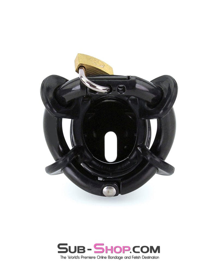 Sissy 9098AE-SIS      Ruined Orgasms Black Silicone Sissy Chastity Cock Cage