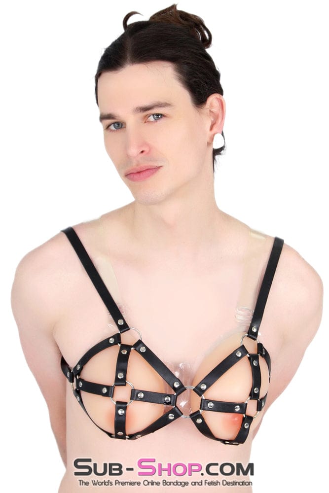 Sissy 9897RS-SIS      Breast Cage Sissy Bondage Bra