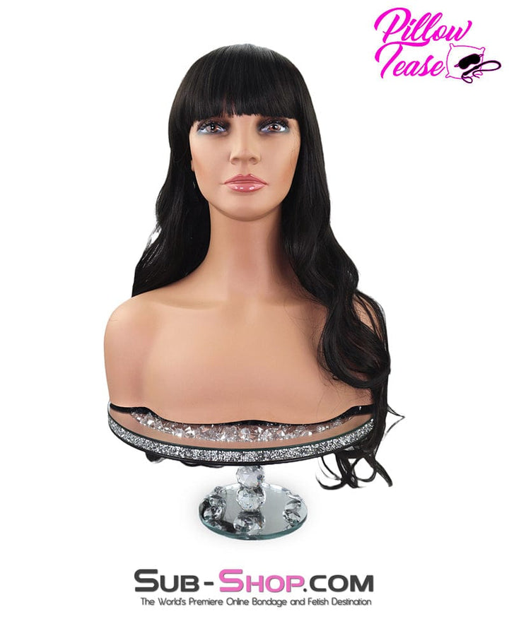 Sissy 9958AE-SIS      Prissy Sissy Ashley 26" Black Curly Wig