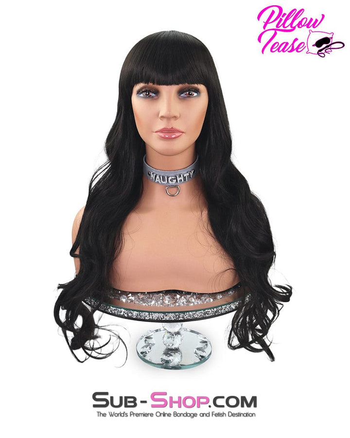 Sissy 9958AE-SIS      Prissy Sissy Ashley 26" Black Curly Wig