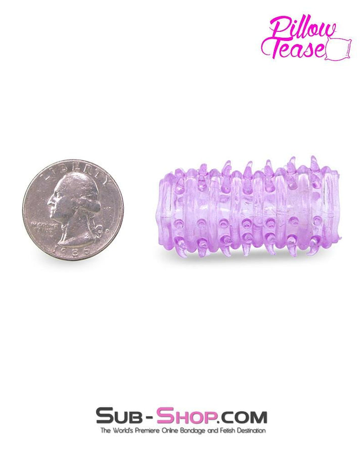 Stimulation Toy 2922M      Nubby Purple Finger, Dildo or Vibrator Super Stimulation Sleeve