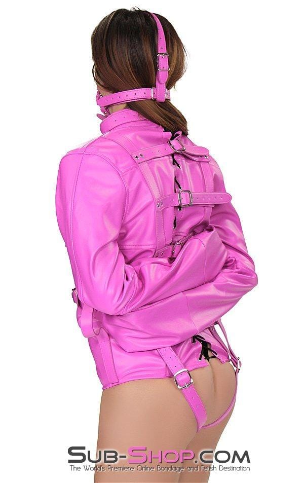 Straitjacket 4715RS      Hot Pink Satin Lined Bondage Straitjacket