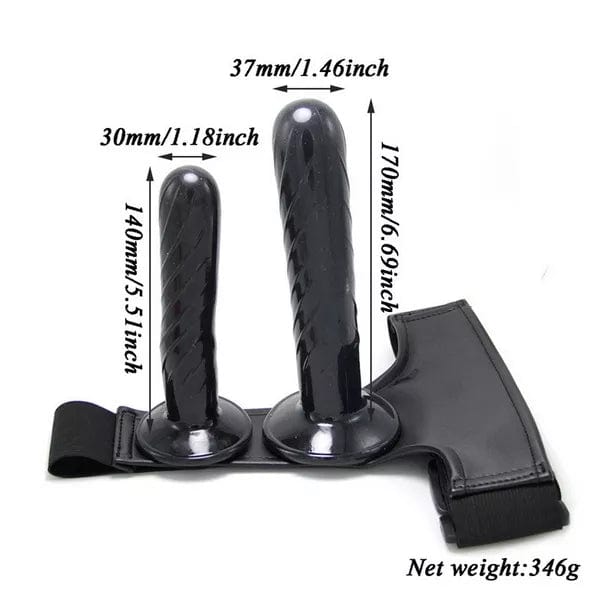 Strap-On Harness 1733DL      Strap-On Realistic Dildo Harness with Inside Dildo