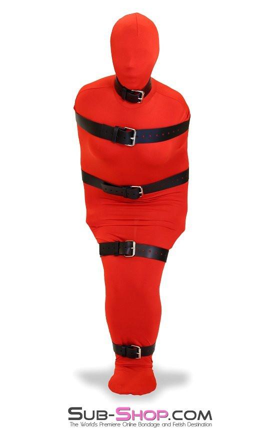 Straps 1743A-BLK      2" Wide Buckling Bondage Strap, Black Leather - 4 Sizes!