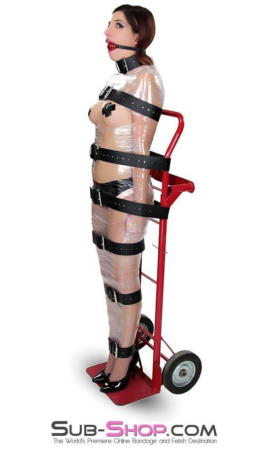 Straps 1743A-BLK      2" Wide Buckling Bondage Strap, Black Leather - 4 Sizes!
