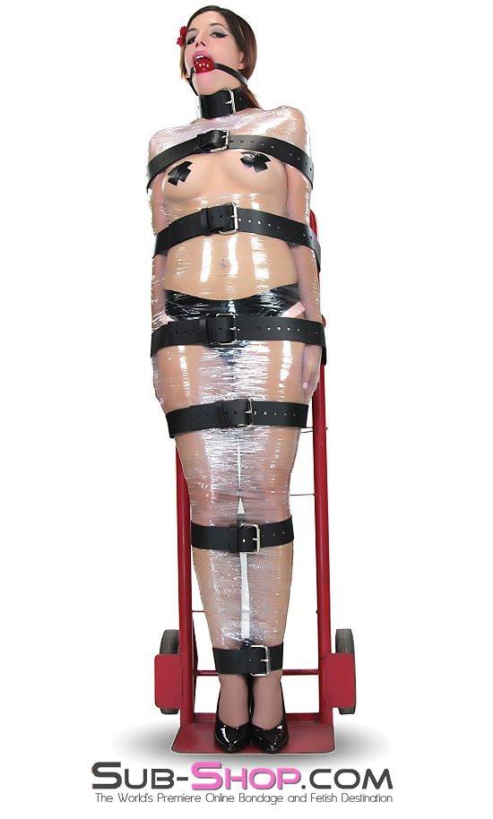 Straps 1743A-BLK      2" Wide Buckling Bondage Strap, Black Leather - 4 Sizes!