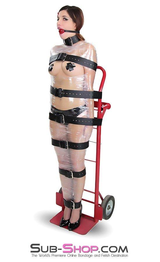 Straps 1743A-BLK      2" Wide Buckling Bondage Strap, Black Leather - 4 Sizes!