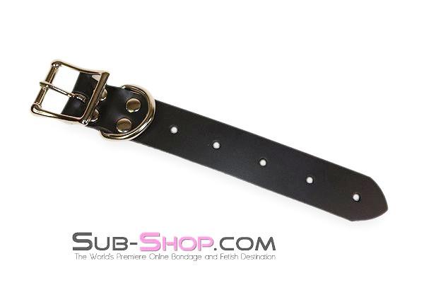 Straps 1823A      8" Bondage Gear Extender Strap, Black Leather