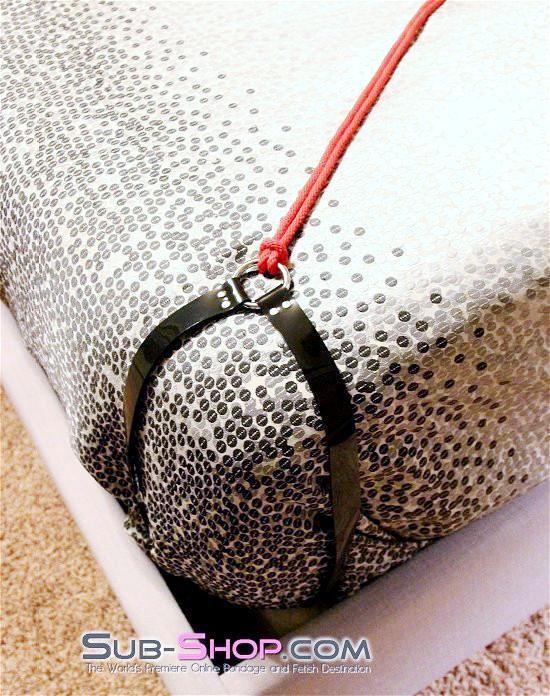 Straps 7177A      Bed Corner Tie Down Anchor Straps, Luxe Black PVC