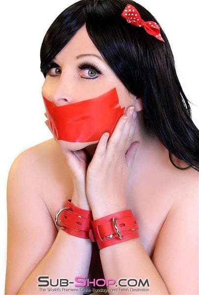 Tape Gags and Wraps 4712A      World's Best Gag Tape, Red