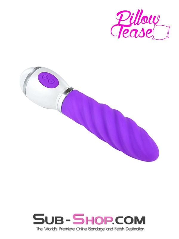 Vibrators 7000M      Rechargeable 12 Function Rotating Purple Twist Vibrator