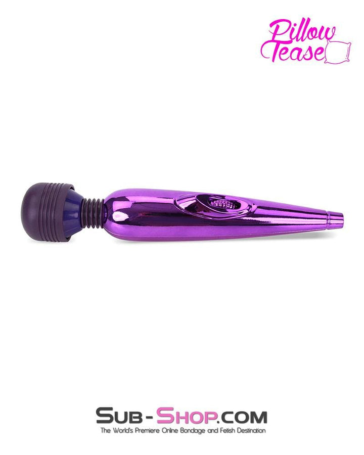 Vibrators 7120S      USB Rechargeable Purple Power Chrome 7" Vibrating Travel Wand