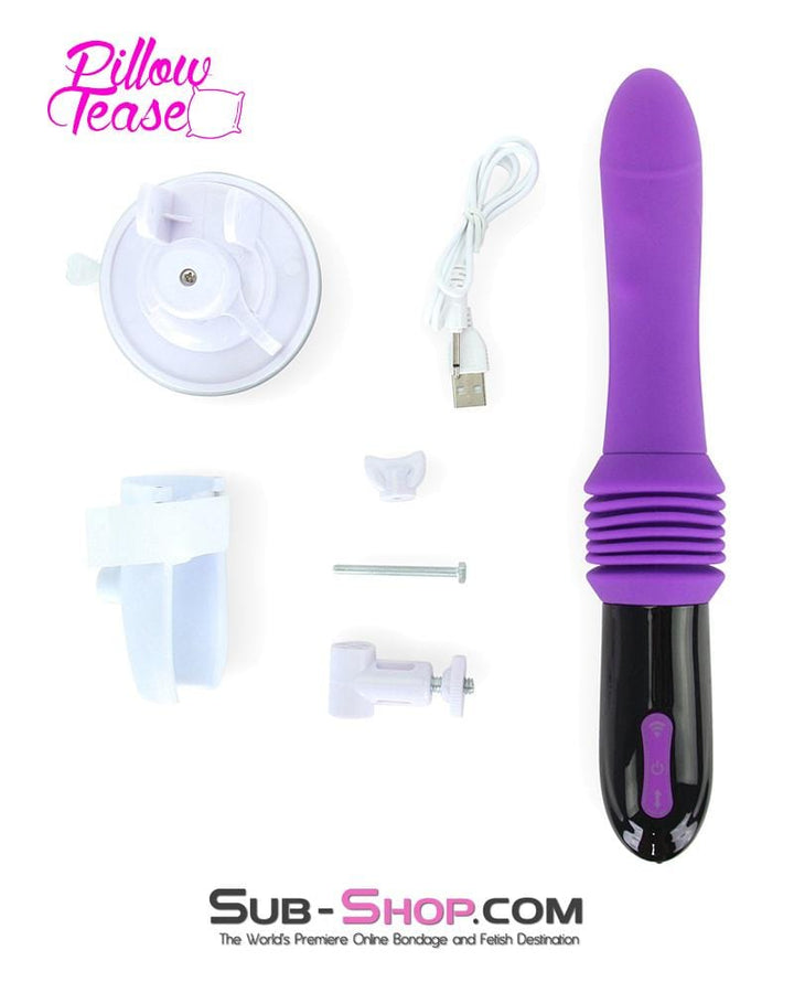 Vibrators 7882M      Rechargeable Thrusting Cordless Vibrating Dildo with Tilting Suction Cup Stand