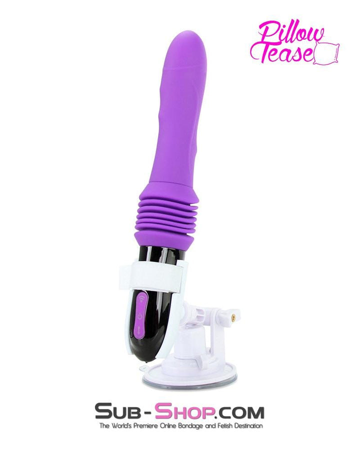 Vibrators 7882M      Rechargeable Thrusting Cordless Vibrating Dildo with Tilting Suction Cup Stand