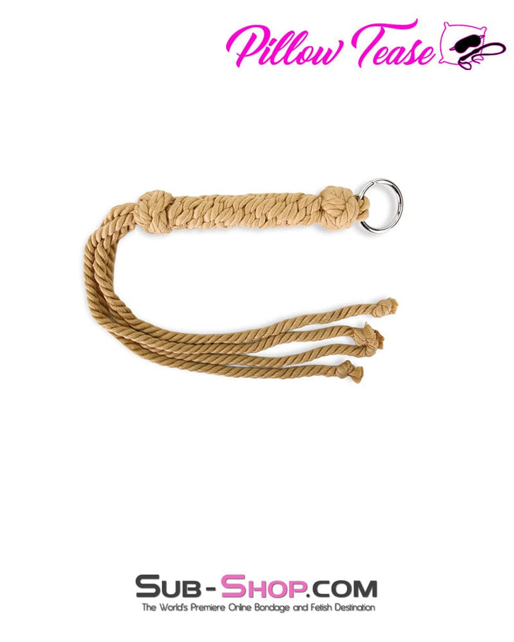 Whip 2112M      Hand Knitted Twisted Rope Flogger