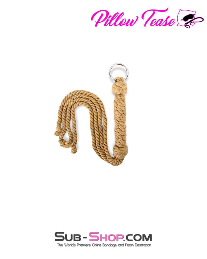 Whip 2112M      Hand Knitted Twisted Rope Flogger