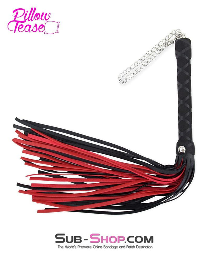 Whip 2400M      Fashionista 16” Black and Red Chain Loop Whip