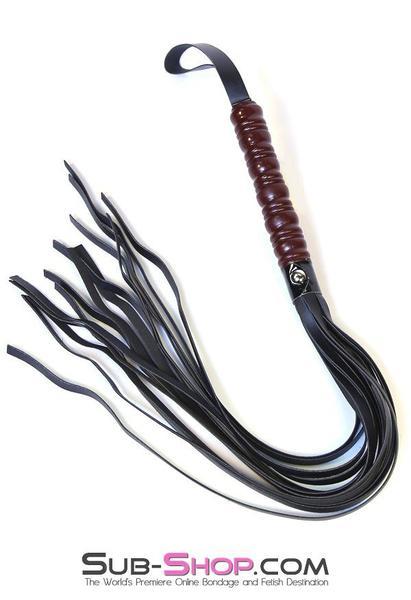 Whip 9032DL      To The Woodshed Wooden Handle 25" Flogger Whip