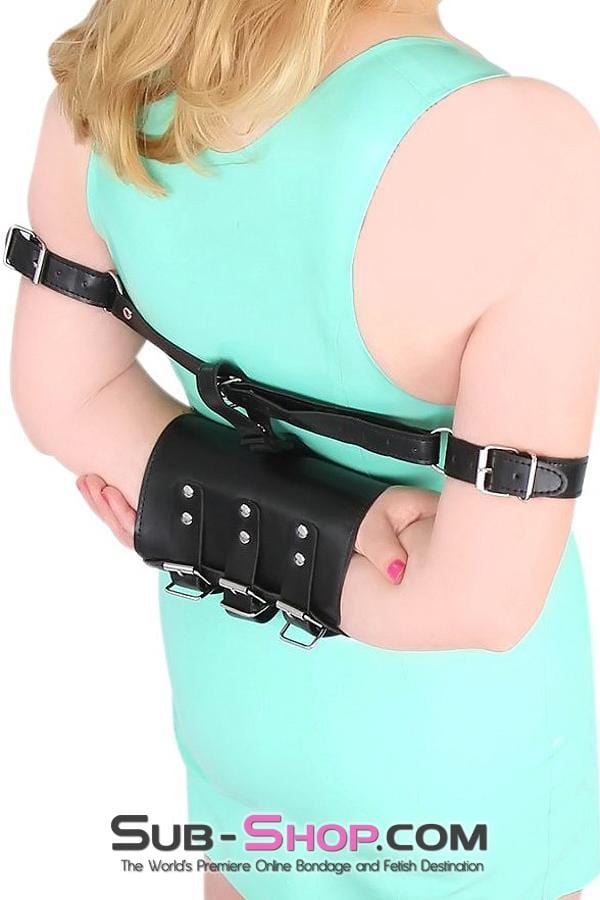 Wrist and Ankle Bondage 8836HS      Tie In Wrist Muff Cuffs with attached Ankle or Elbow Cuffs Set