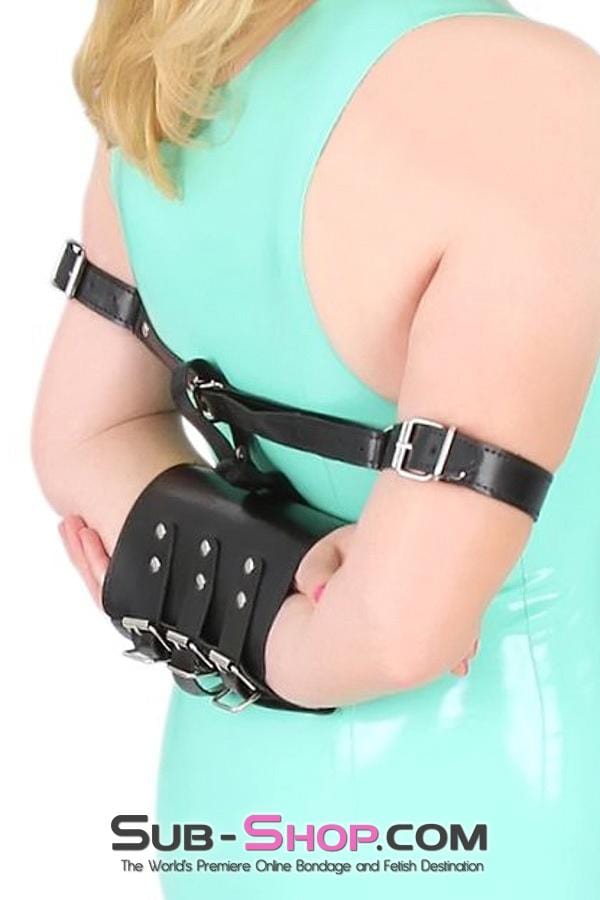 Wrist and Ankle Bondage 8836HS      Tie In Wrist Muff Cuffs with attached Ankle or Elbow Cuffs Set